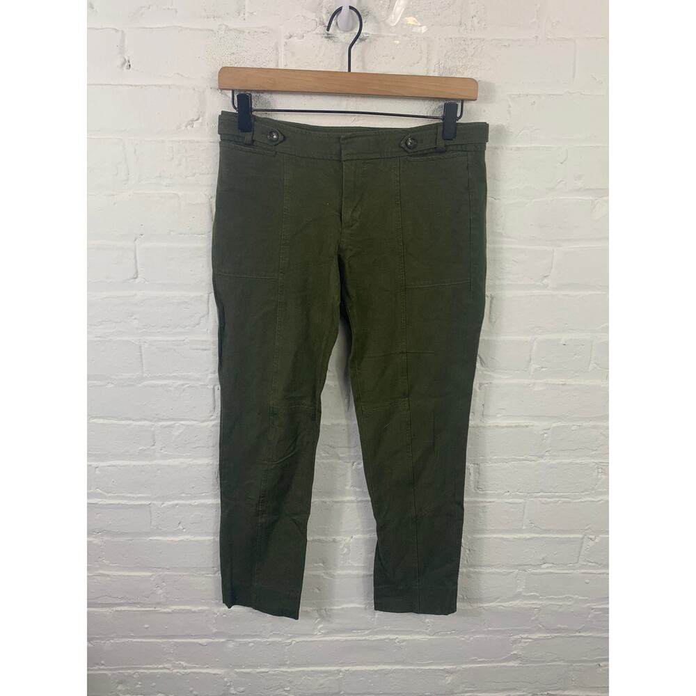 Banana Republic Women’s Skinny Leg Sloan Mid Rise Ankle Pants Green Size 2